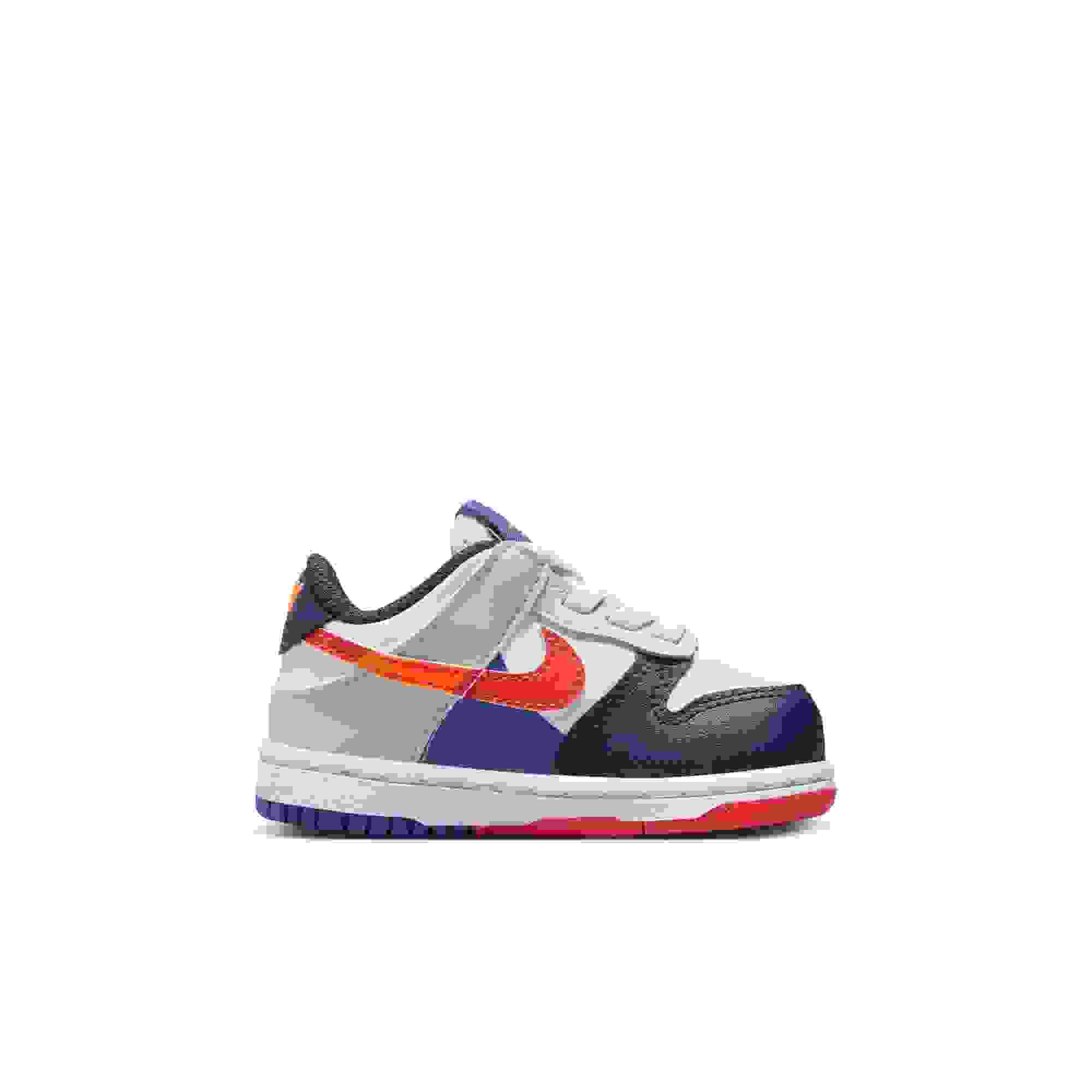 Nike Dunk Low SE Toddler Kids' "White/Light Silver/Midnight Navy" Shoe